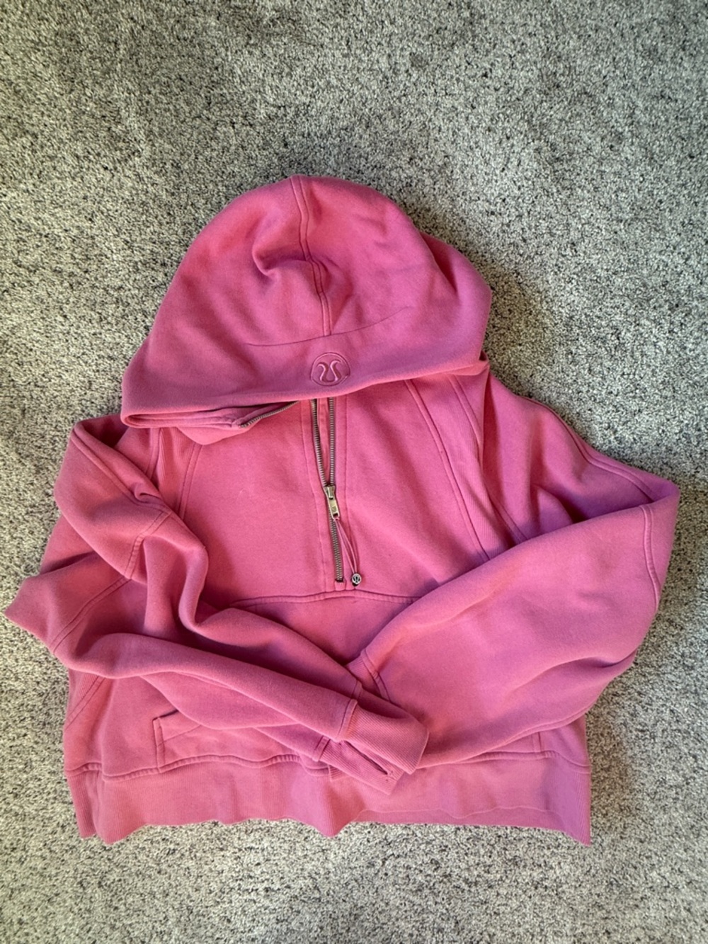 lululemon athletica Pink Half-Zip Hoodie